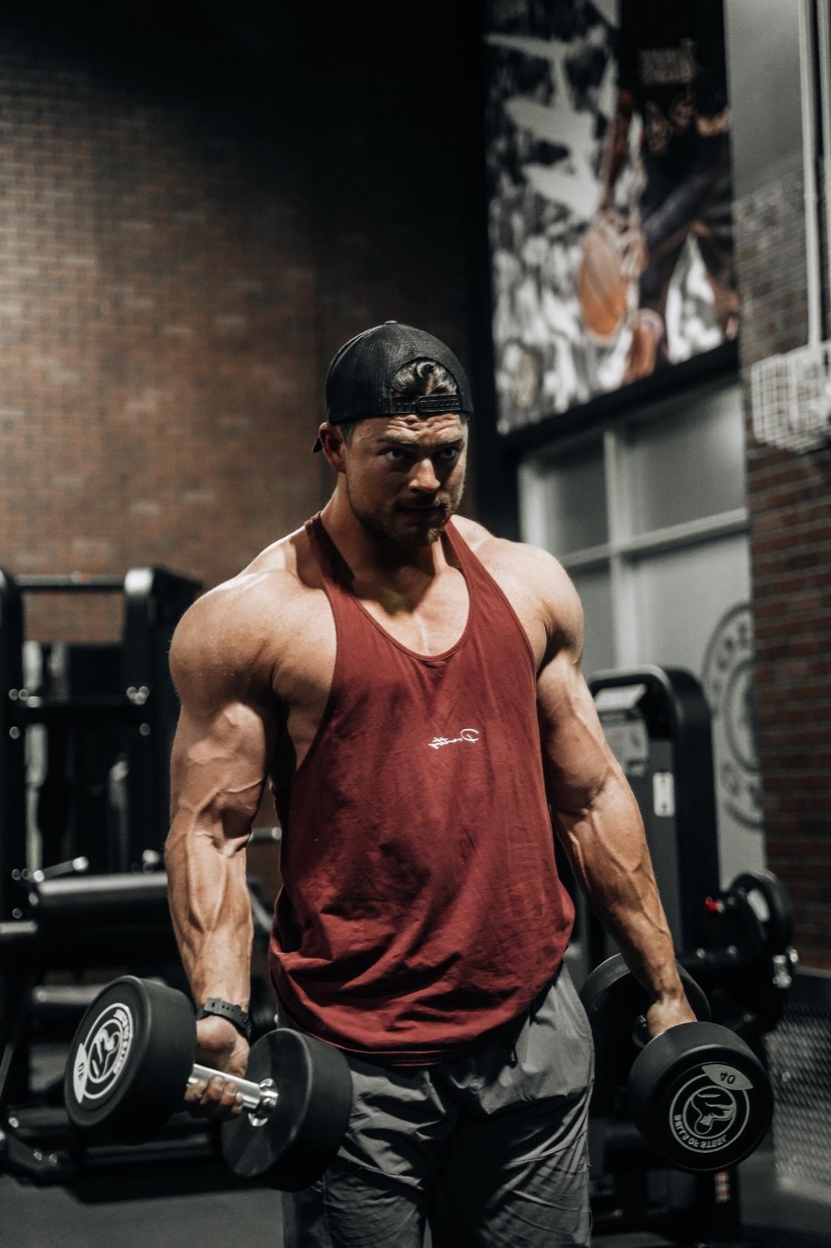 Training session in the gym